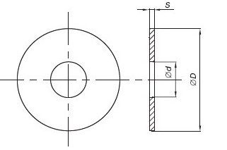 Шайба для дерева, DIN 440,  М6х22