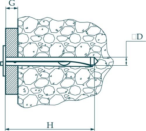 Анкер-клін, (TDN),  Ø6х60