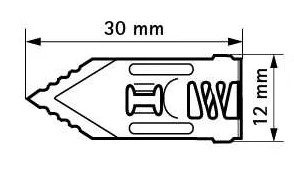 Дюбель для гіпсокартону GOLD, 12*30