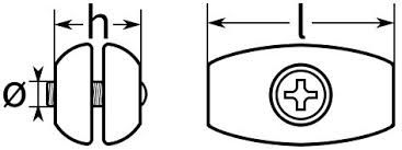Затискач для троса "БОЧОНОК", DIN 3093,  Ø 3,0 мм