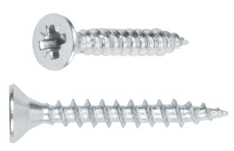 Шуруп універсальний, білий цинк 3х16 (1000 шт/уп)