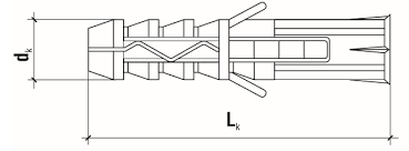 Дюбель потрійного распору, КПО (Обрій), Ø6*30